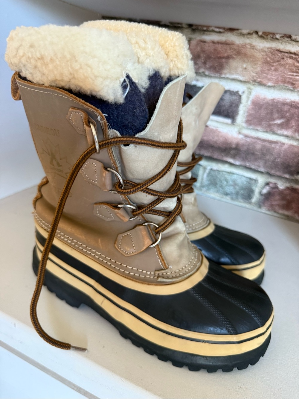 Sorel Tan Leather Lace-Up Outdoor Boots